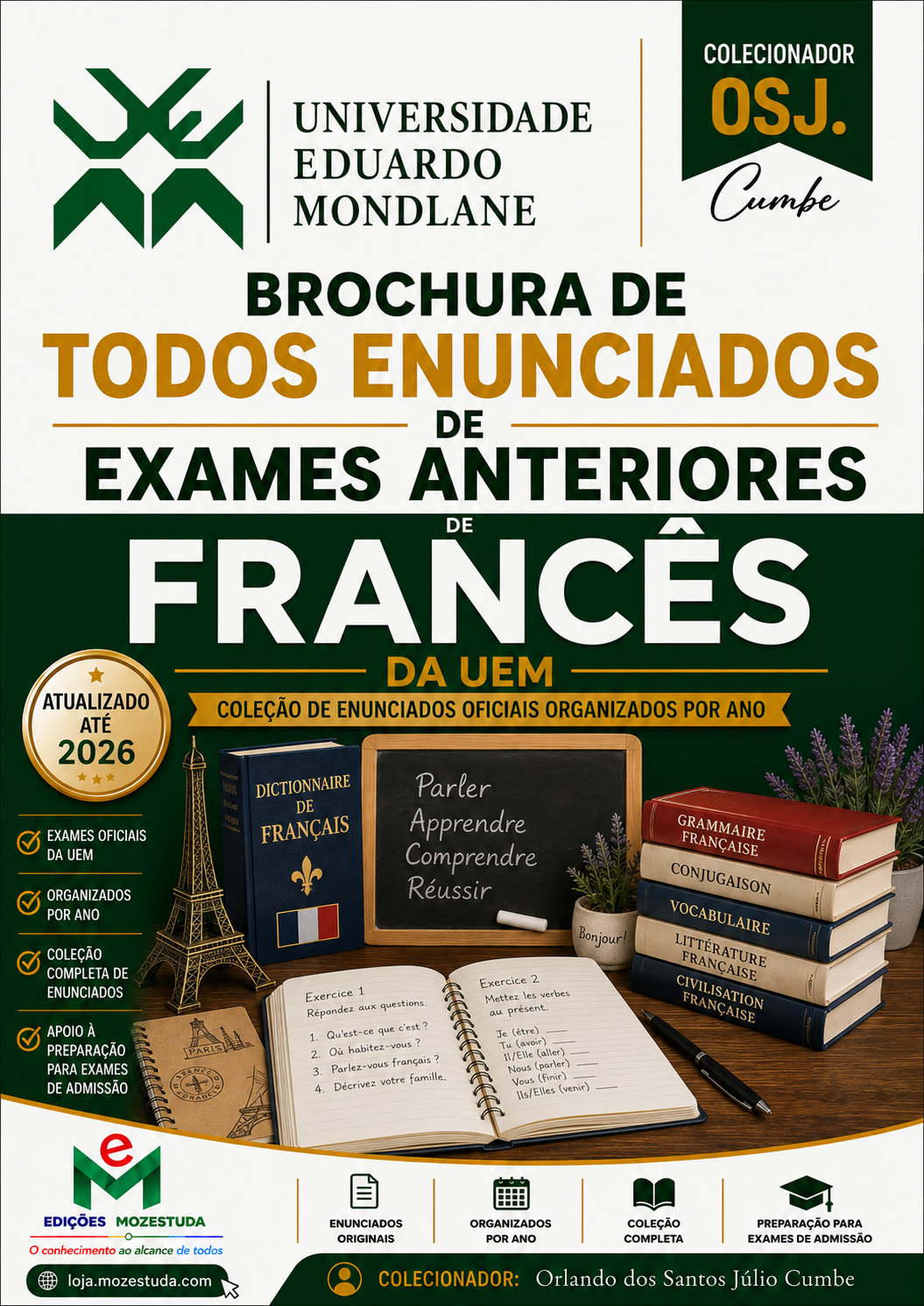 Brochura de Exames de Francês da UEM