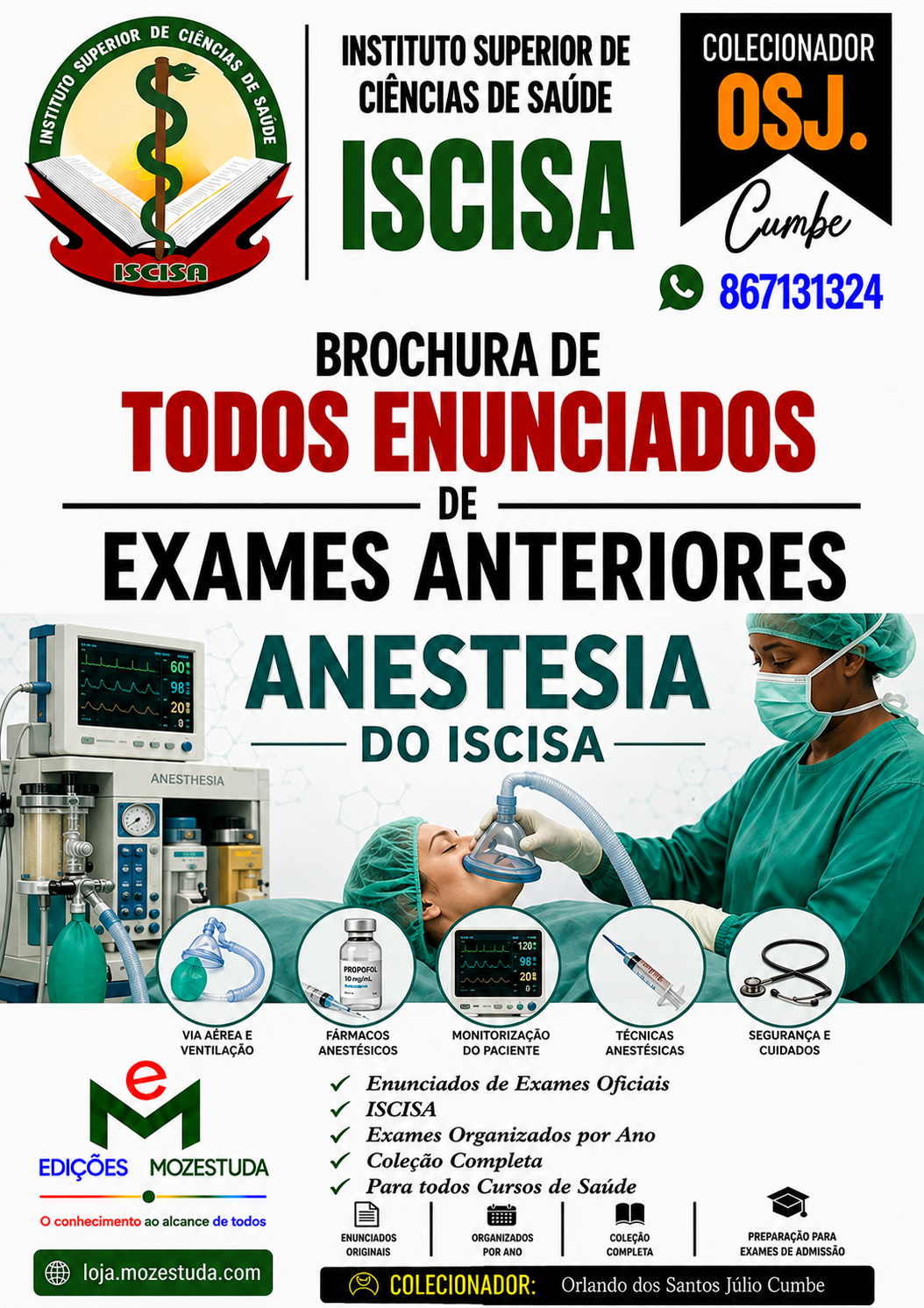 Brochura de Exames de Anestesia do ISCISA (Todos Enunciados)