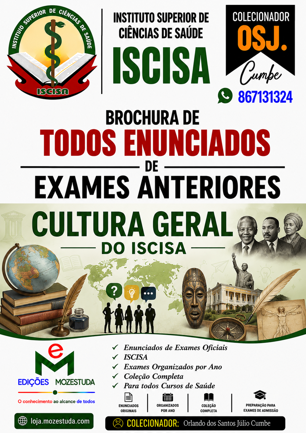 Brochura de Exames de Cultura Geral do ISCISA (Todos Enunciados)