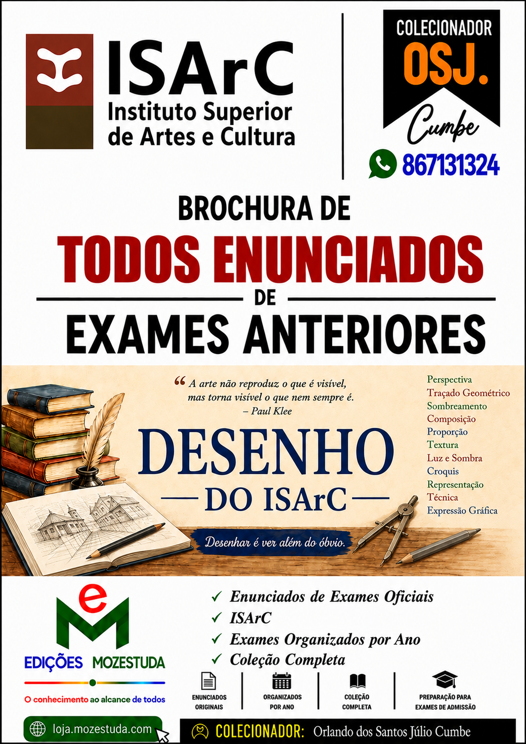 Brochura de Exames de Desenho do ISArC (Todos Enunciados)