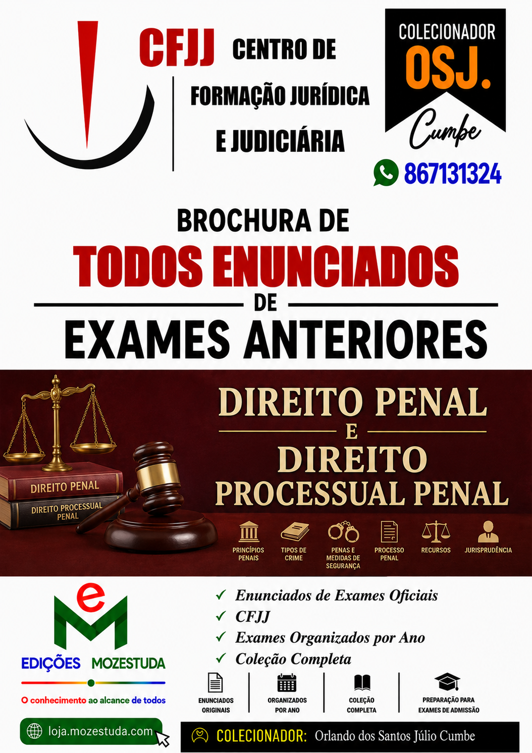 Brochura de Exames de Direito Penal do CFJJ (Todos Enunciados)
