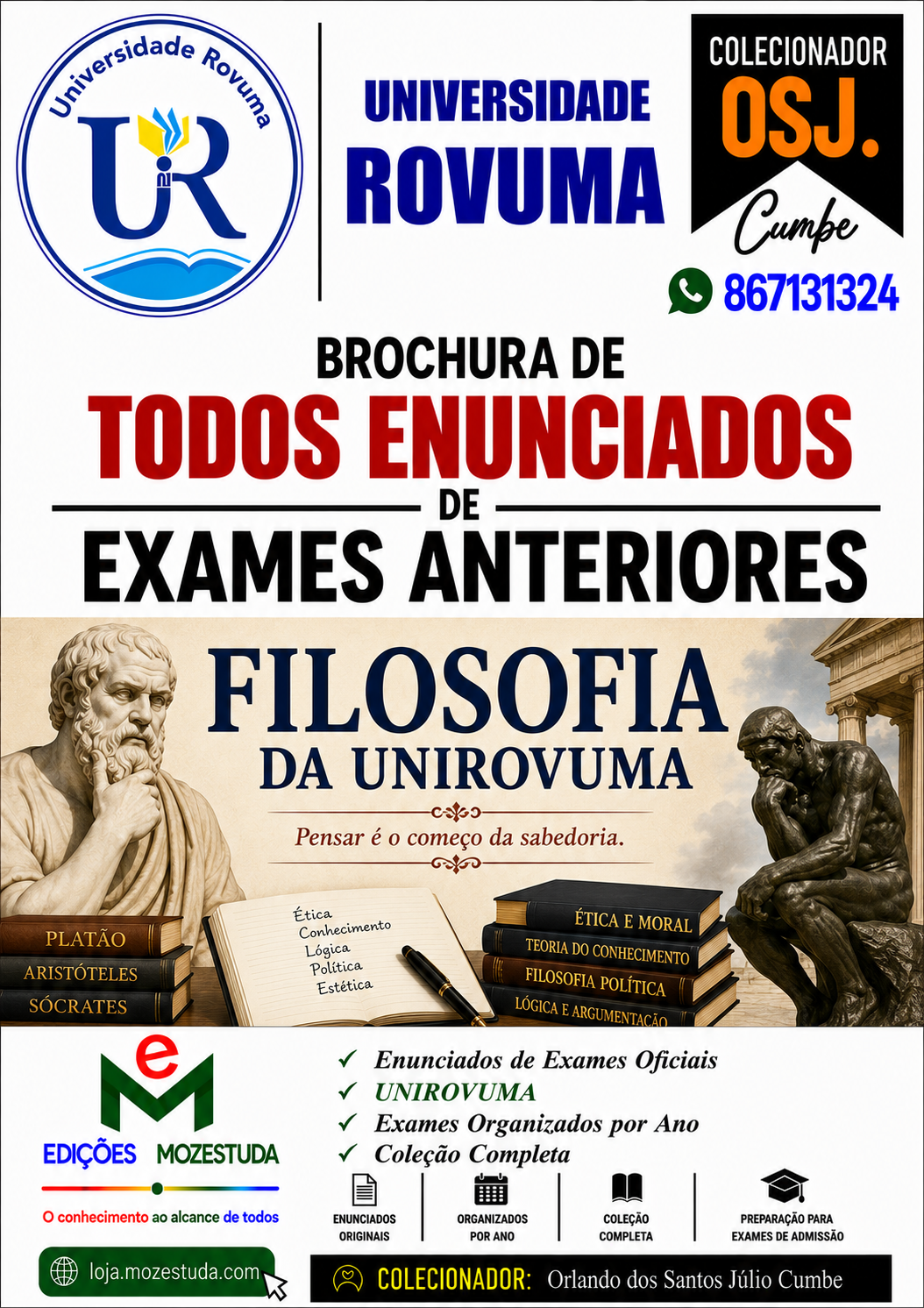 Brochura de Exames de Filosofia da UniRovuma (Todos Enunciados)