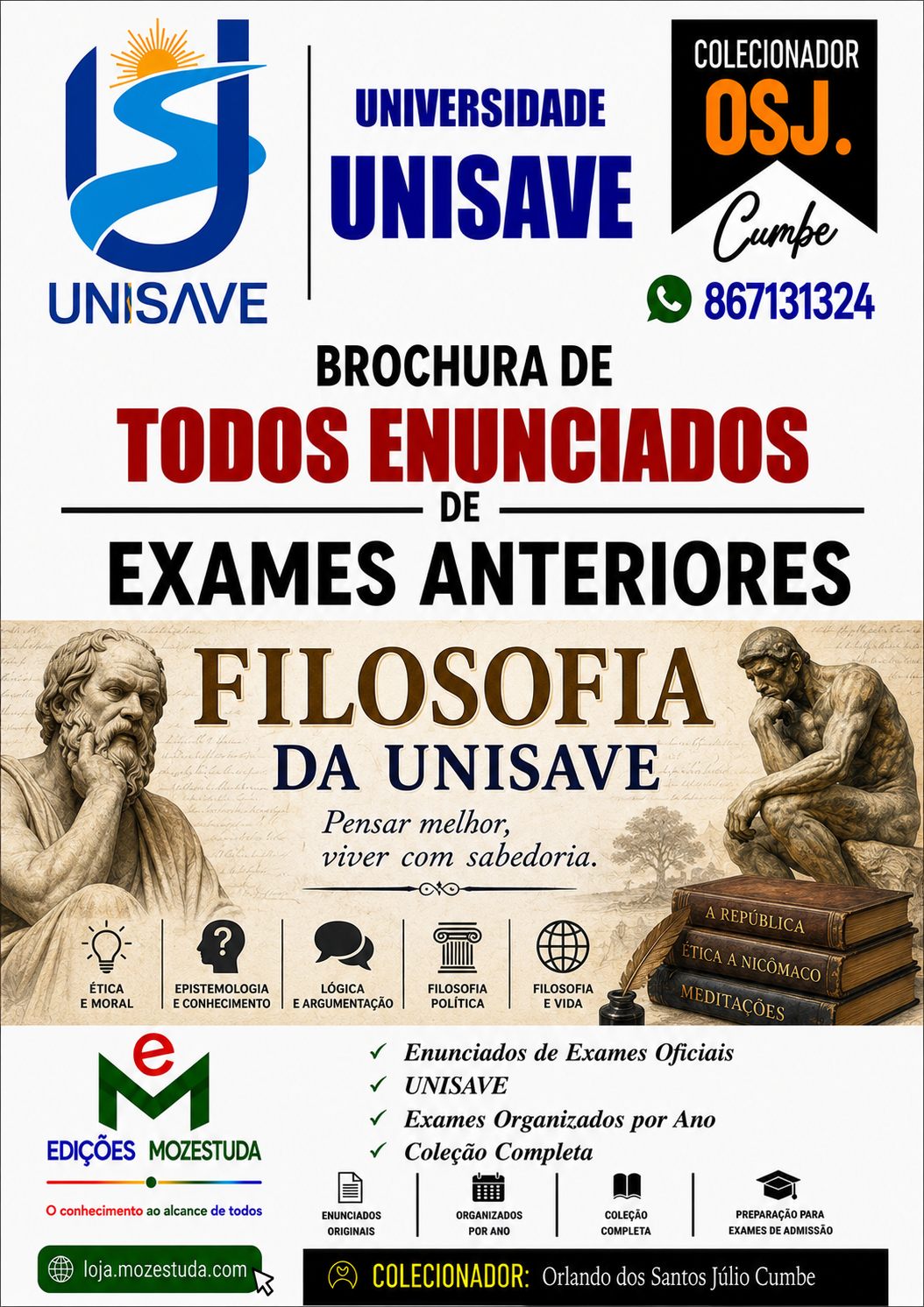 Brochura de Exames de Filosofia da UniSave (Todos Enunciados)
