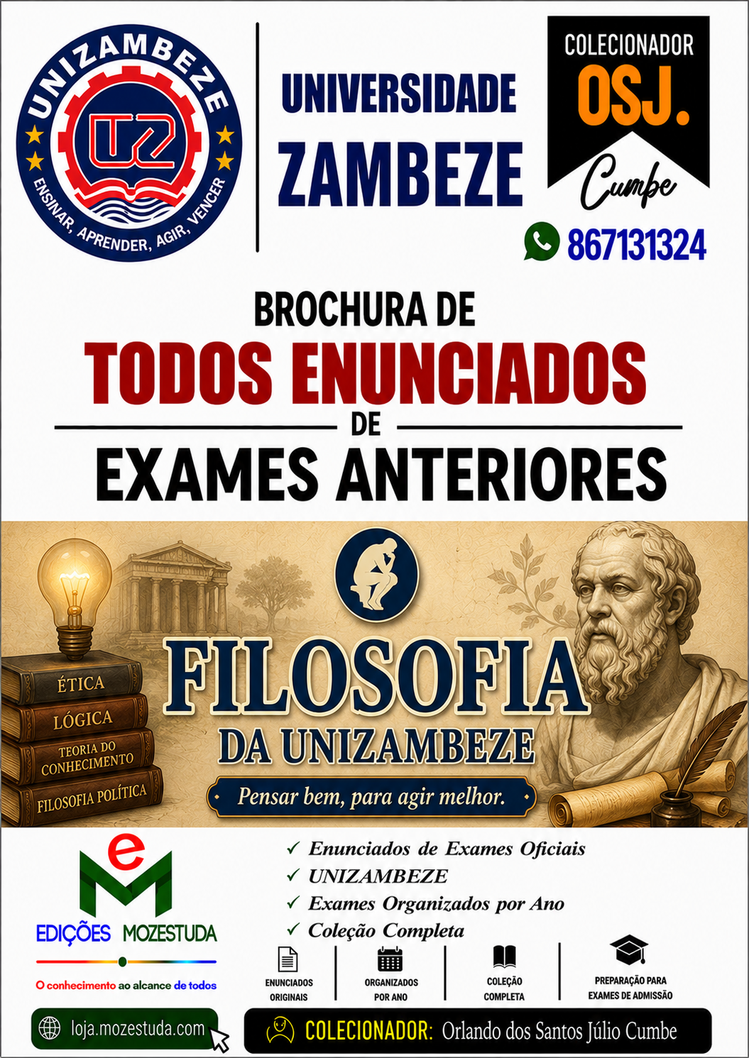Brochura de Exames de Filosofia da UniZambeze (Todos Enunciados)