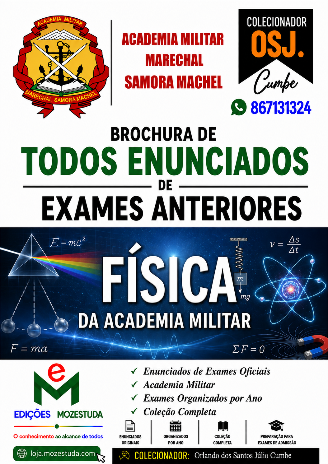 Brochura de Exames de Física da Academia Militar (Todos Enunciados)