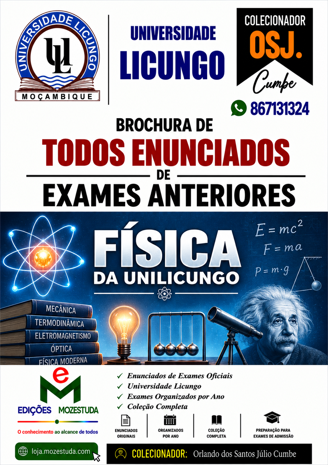 Brochura de Exames de Física da UniPungue (Todos Enunciados)