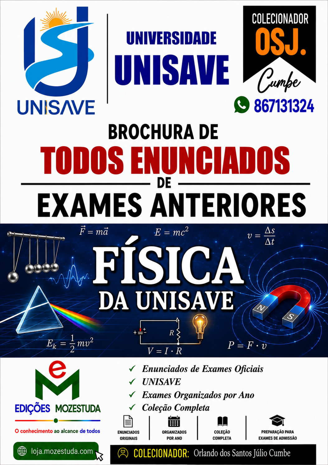 Brochura de Exames de Física da UniSave (Todos Enunciados)