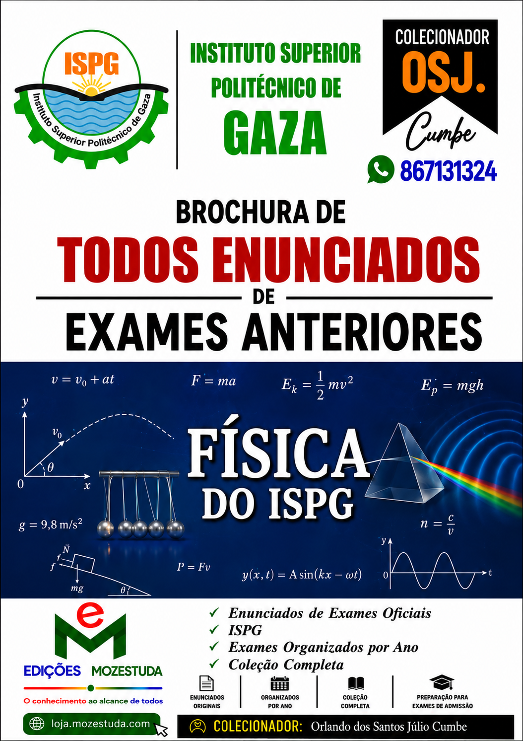 Brochura de Exames de Física do ISPG (Todos Enunciados)