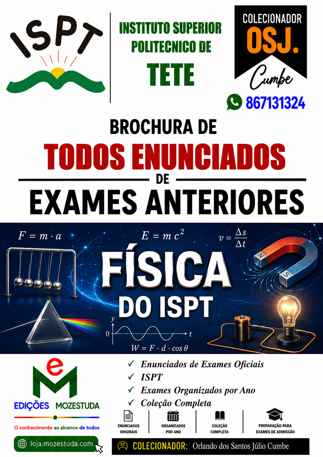 Brochura de Exames de Física do ISPT (Todos Enunciados)