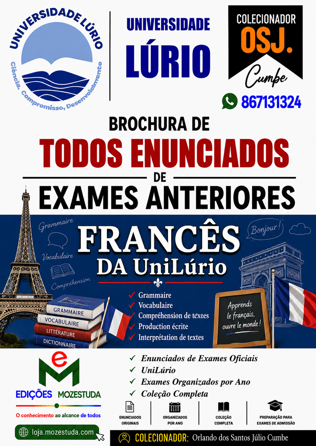 Brochura de Exames de Francês da UniLurio (Todos Enunciados)