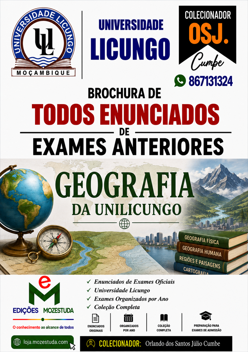 Brochura de Exames de Geografia da UniPungue (Todos Enunciados)