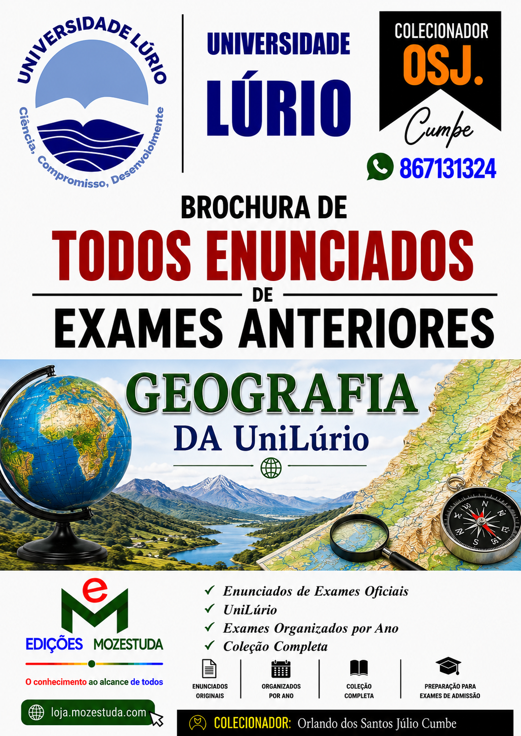 Brochura de Exames de Geografia da UniLurio (Todos Enunciados)
