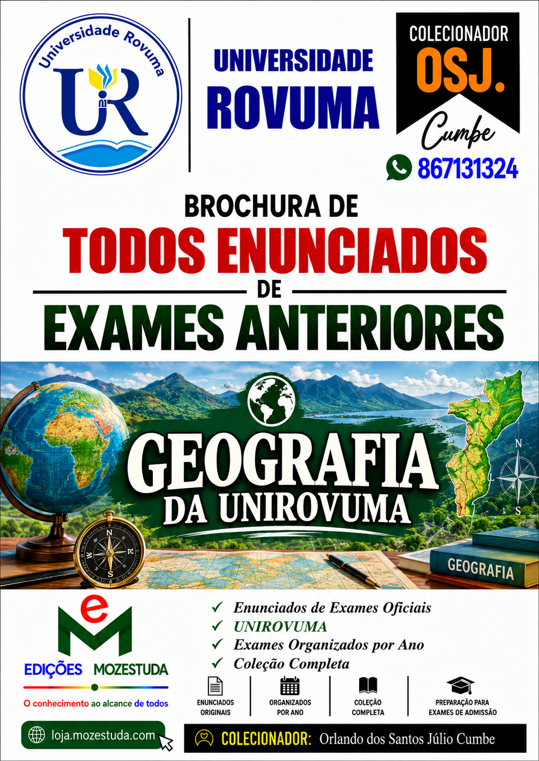 Brochura de Exames de Geografia da UniRovuma (Todos Enunciados)