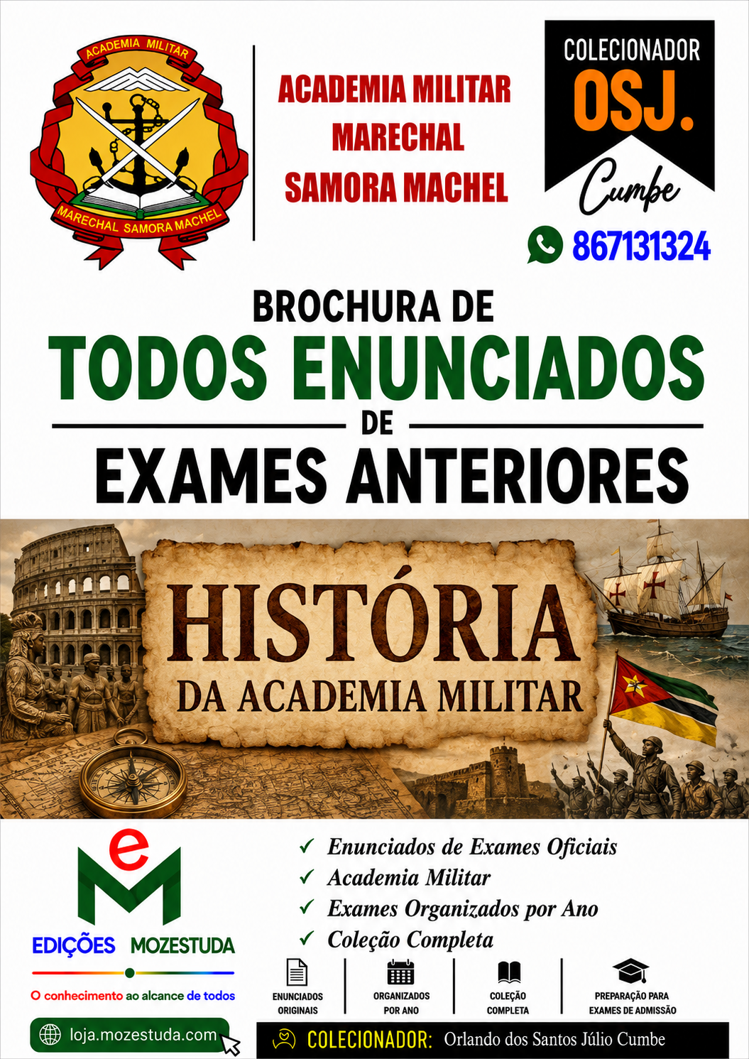 Brochura de Exames de História da Academia Militar (Todos Enunciados)