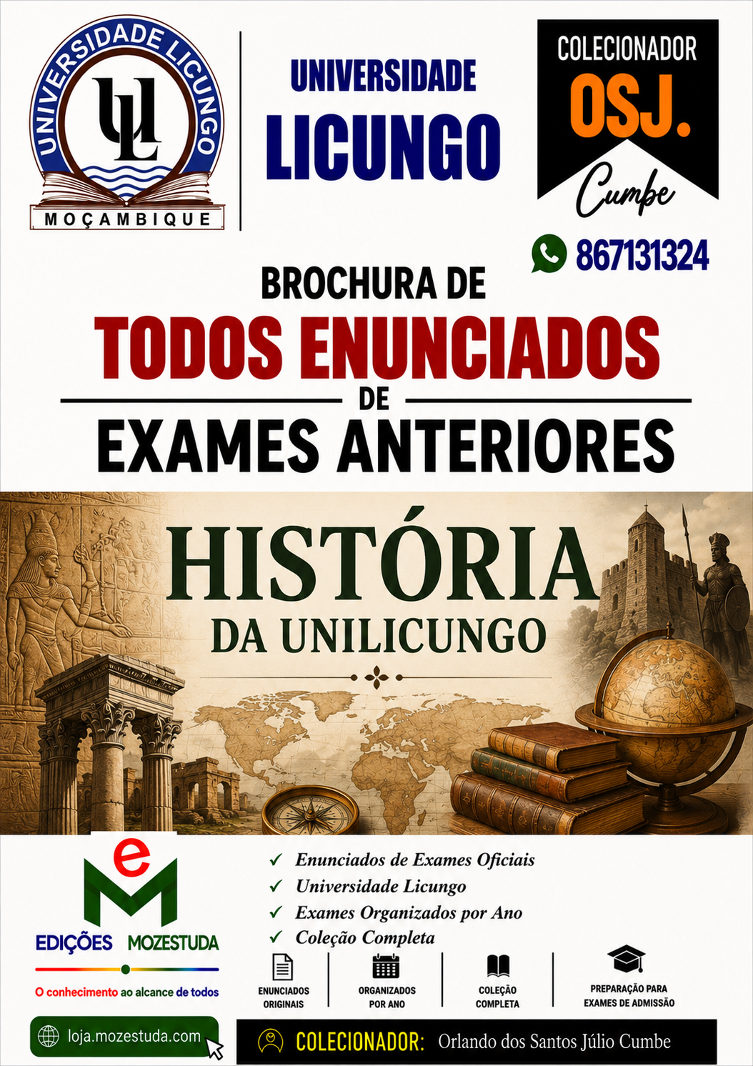 Brochura de Exames de História da UniPungue (Todos Enunciados)