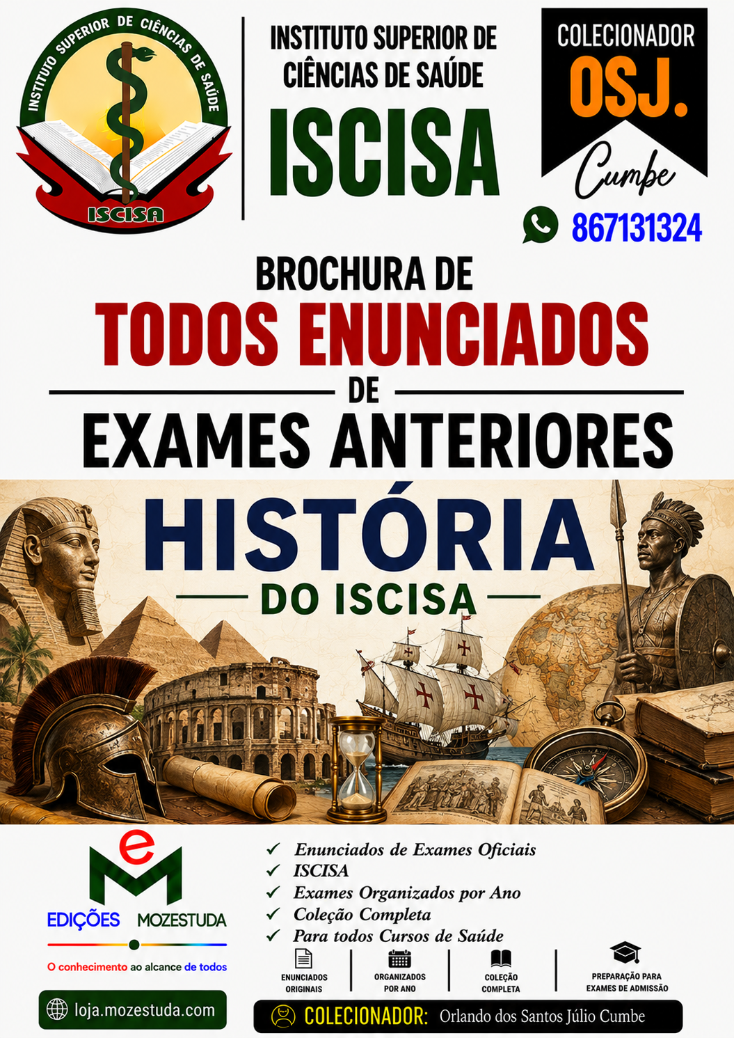 Brochura de Exames de História do ISCISA (Todos Enunciados)