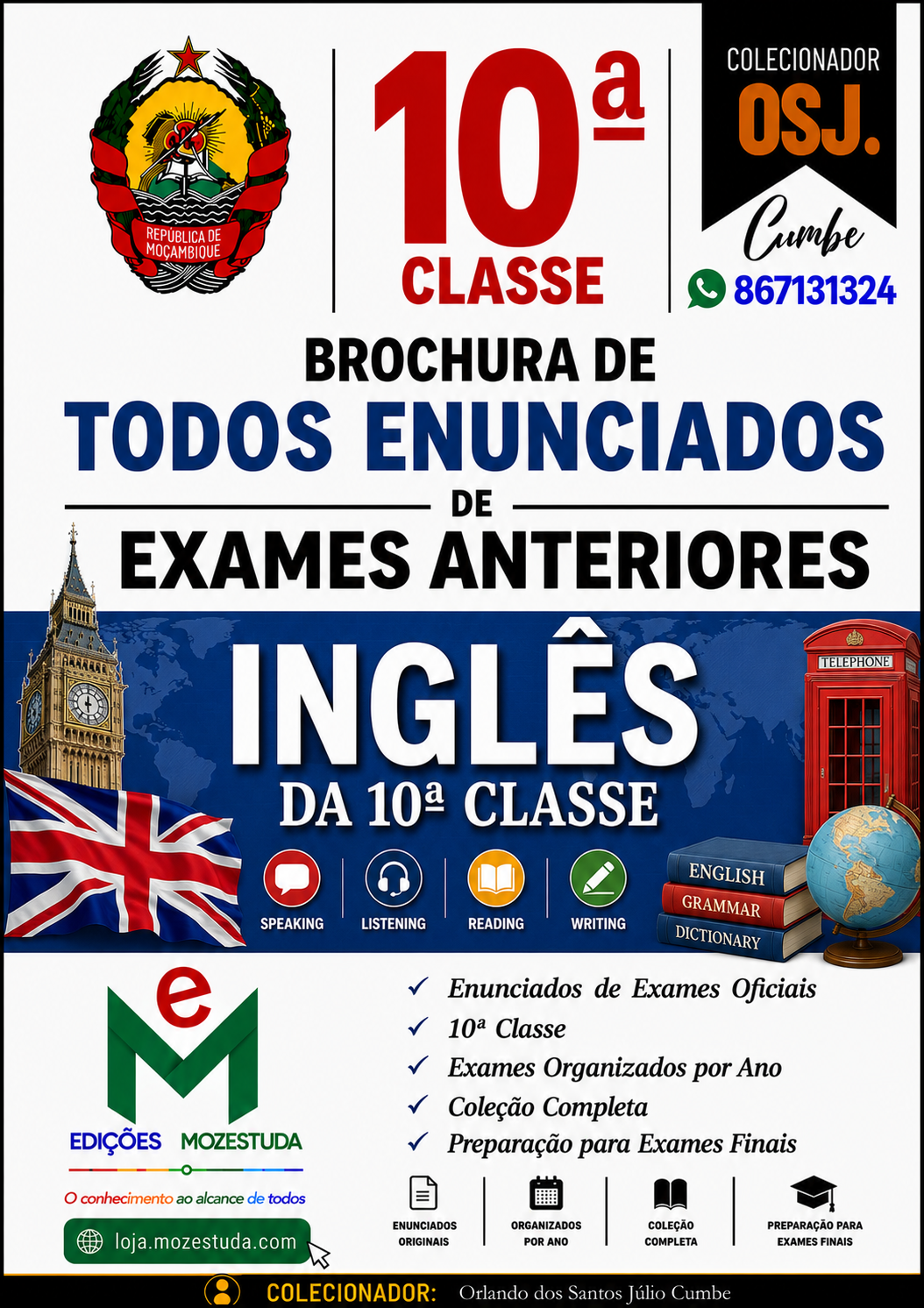 Brochura de Exames de Inglês da 10ª classe (Todos Enunciados)