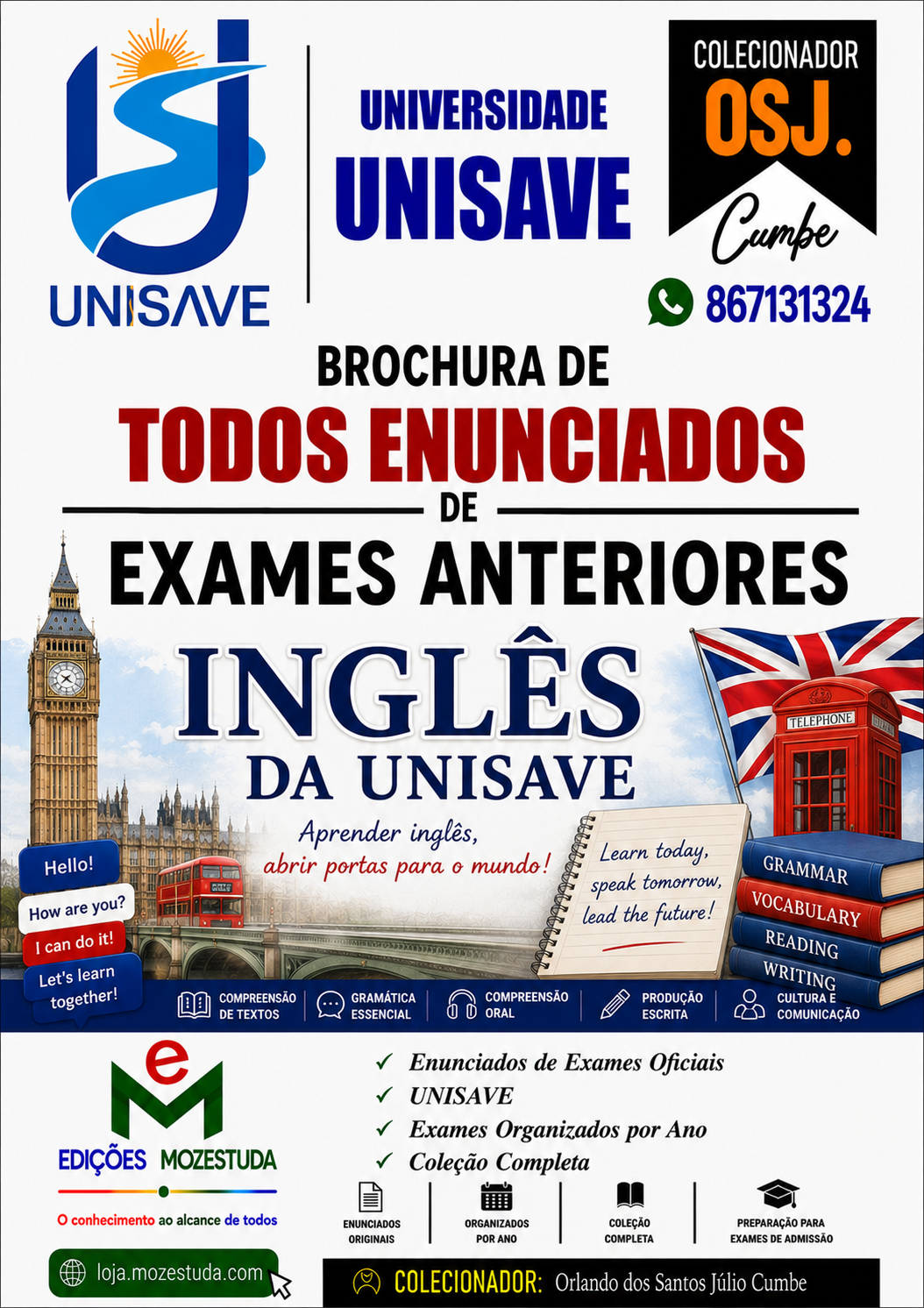 Brochura de Exames de Inglês da UniSave (Todos Enunciados)