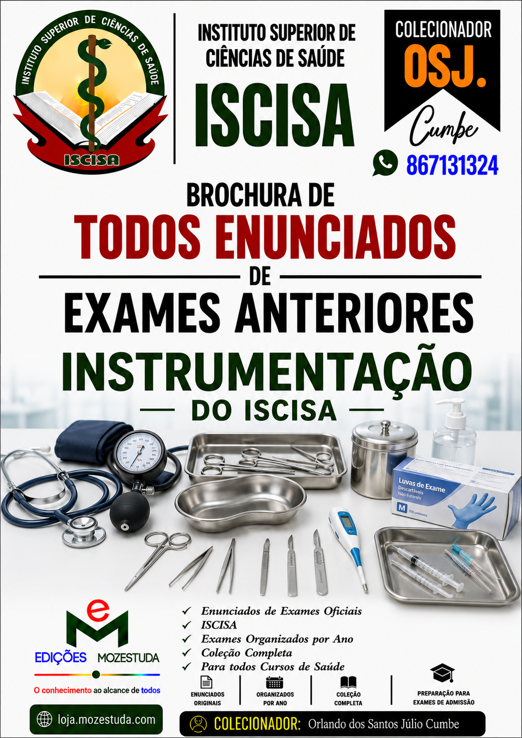 Brochura de Exames de Instrumentação do ISCISA (Todos Enunciados)