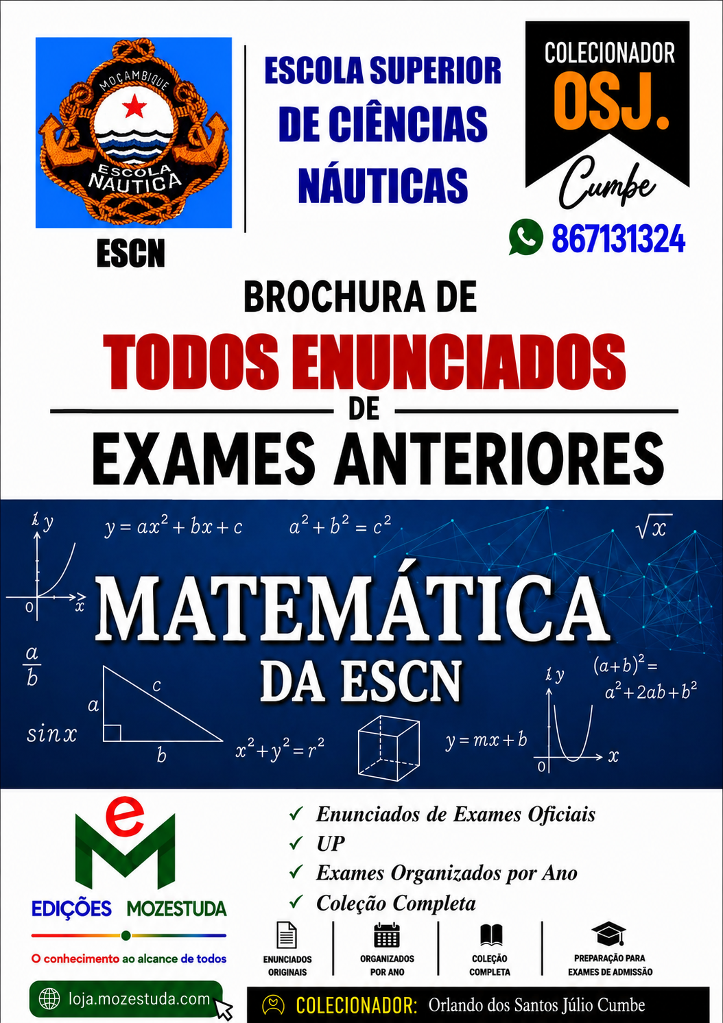Brochura de Exames de Matemática da ESCN (Todos Enunciados)