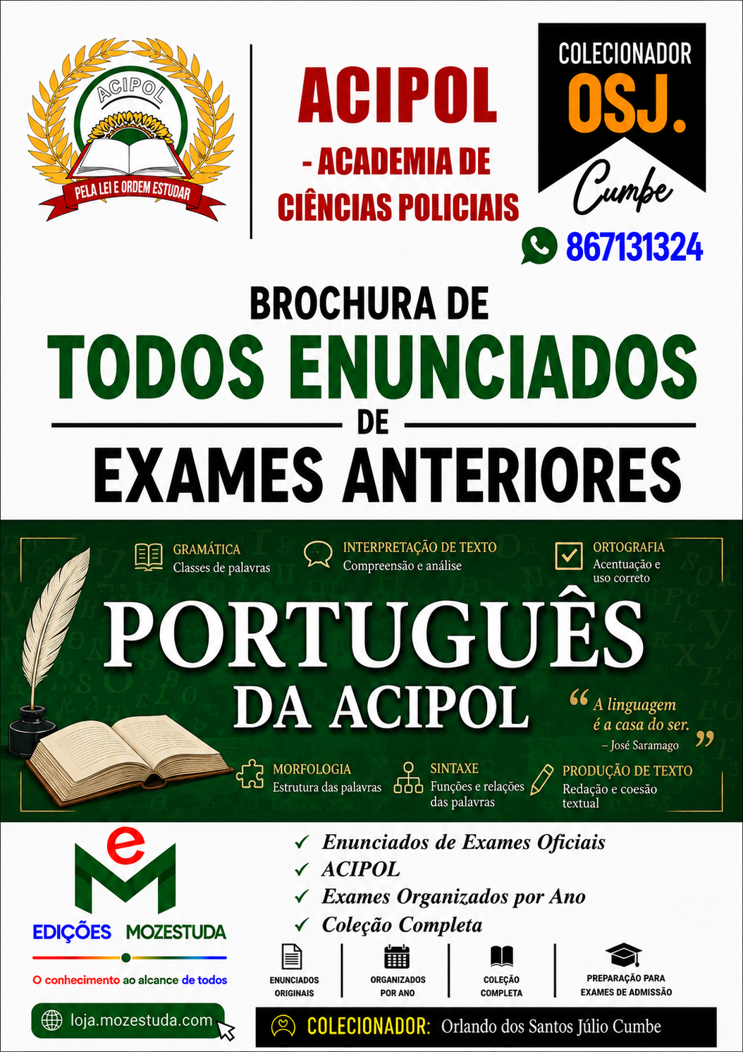 Brochura de Exames de Português da ACIPOL (Todos Enunciados)