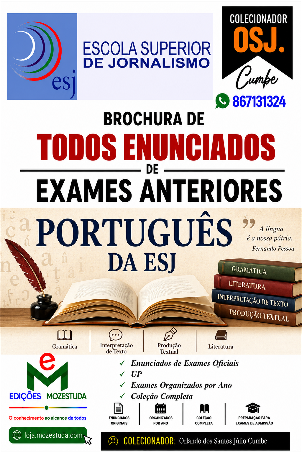 Brochura de Exames de Português da ESJ (Todos Enunciados)