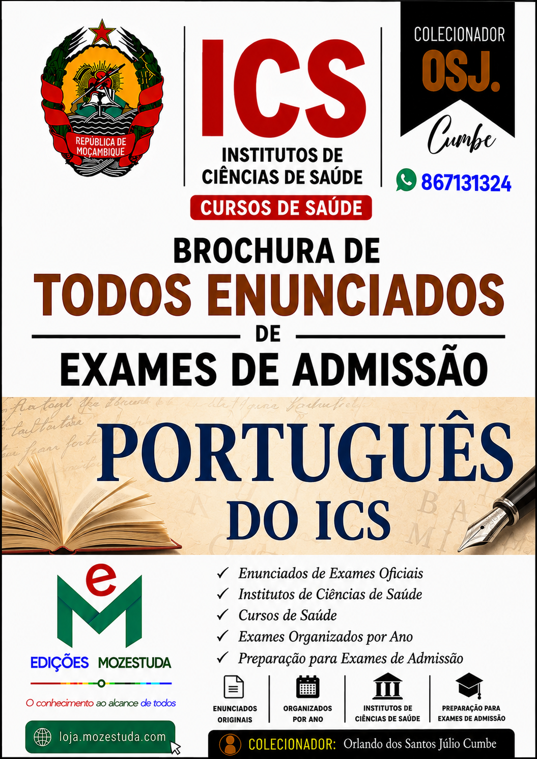 Brochura de Exames de Português do ICS (Todos Enunciados)