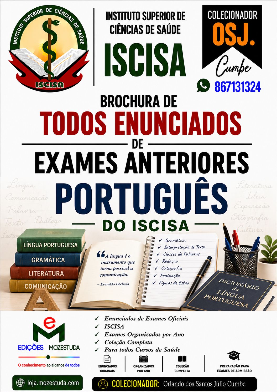 Brochura de Exames de Português da ISCISA (Todos Enunciados)