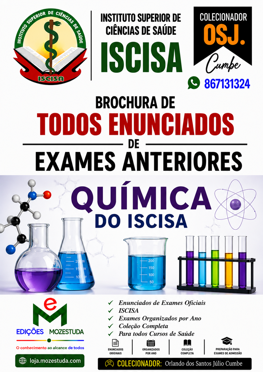 Brochura de Exames de Química do ISCISA (Todos Enunciados)