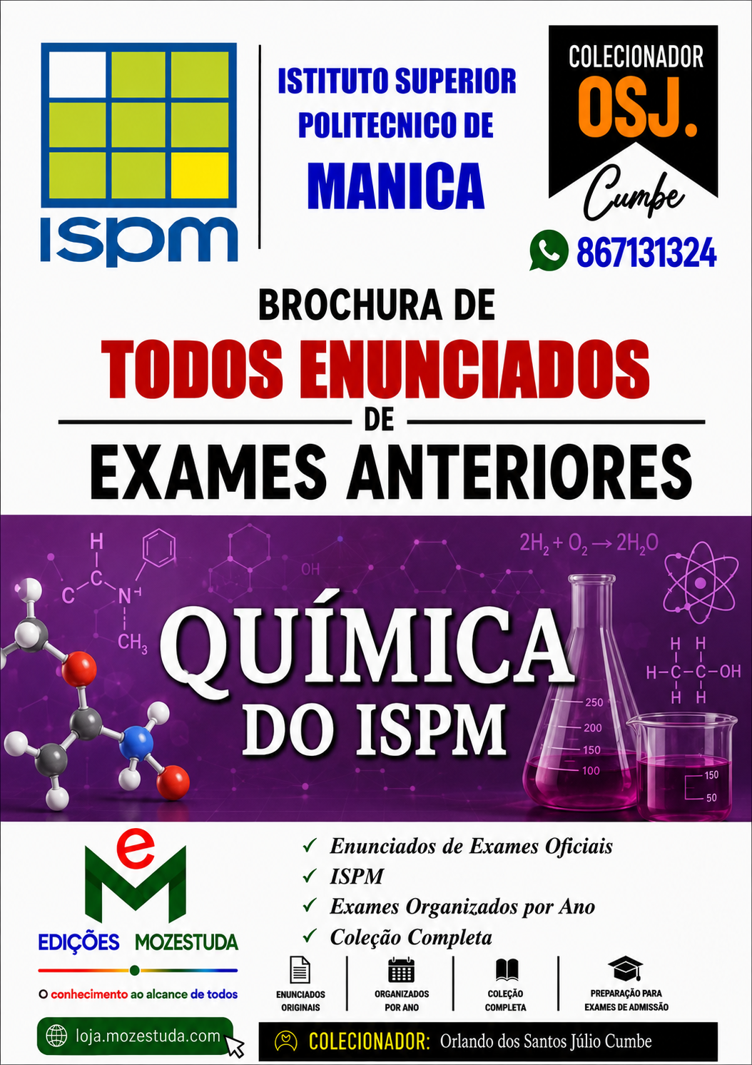 Brochura de Exames de Química do ISPM (Todos Enunciados)