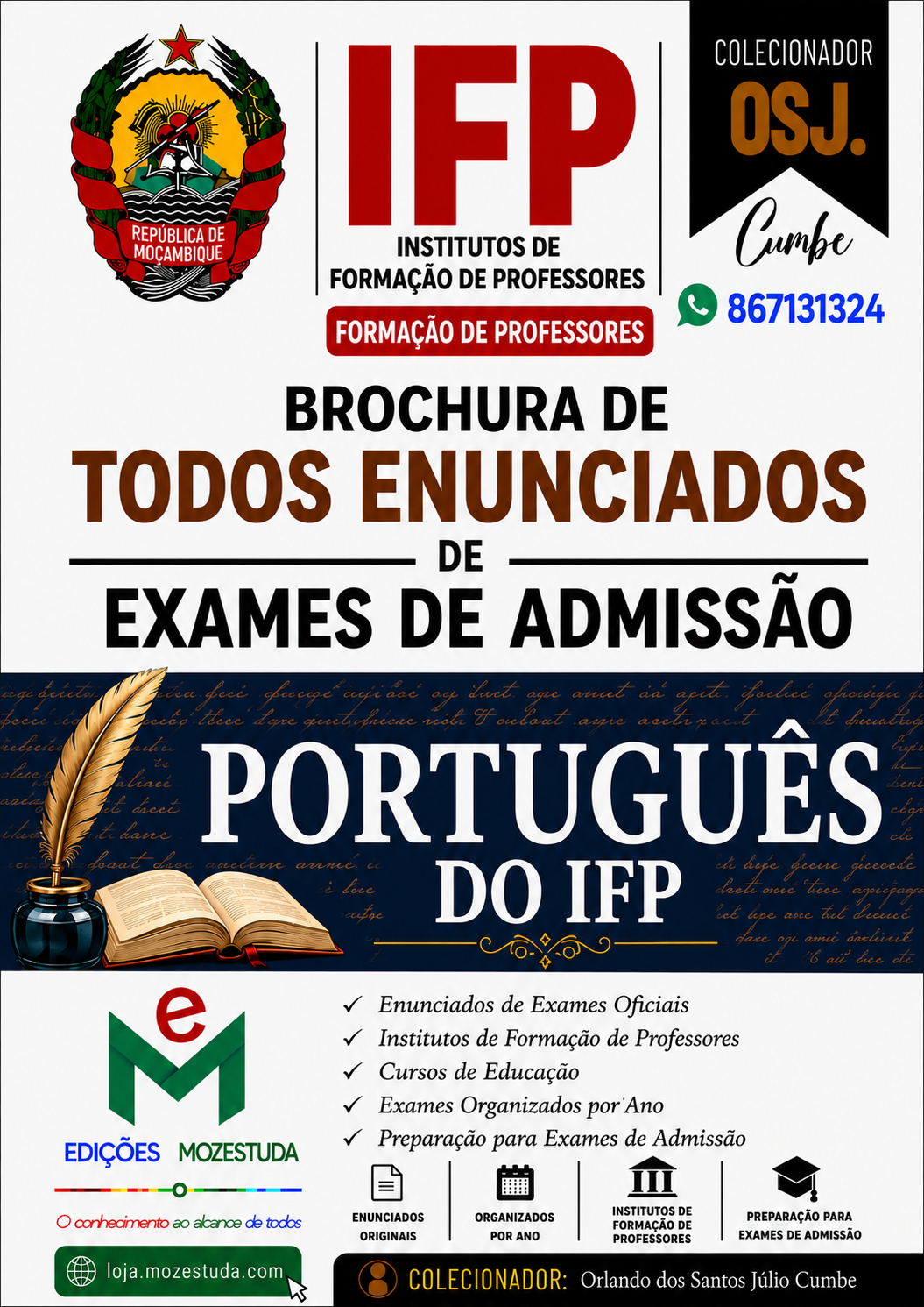 Brochura de Exames de Português dos IFP (Todos os Enunciados)