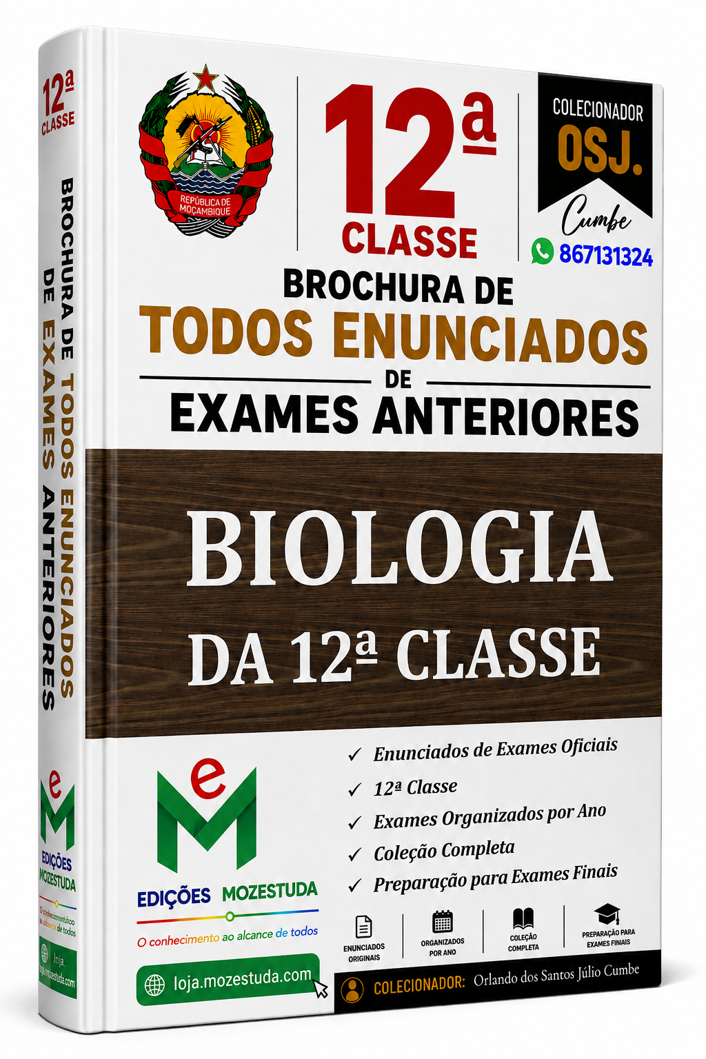 Brochura de Exames de Biologia da 12ª classe (Todos Enunciados)