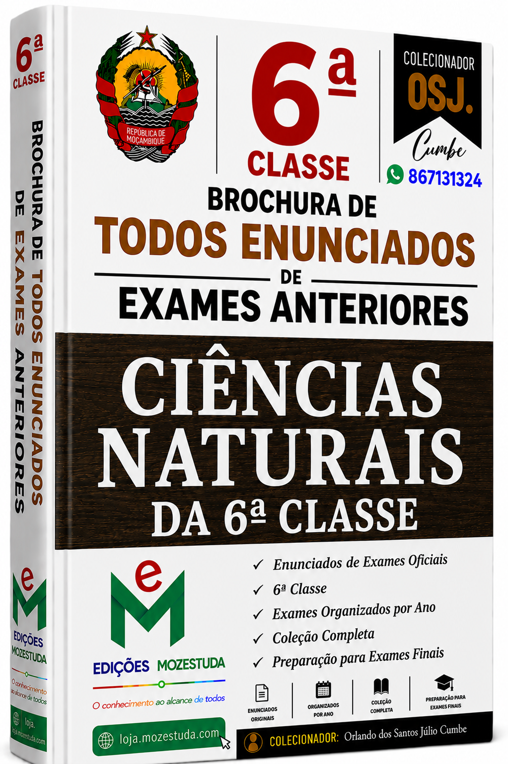 Brochura de Exames de Ciências Naturais da 6ª classe (Todos Enunciados)