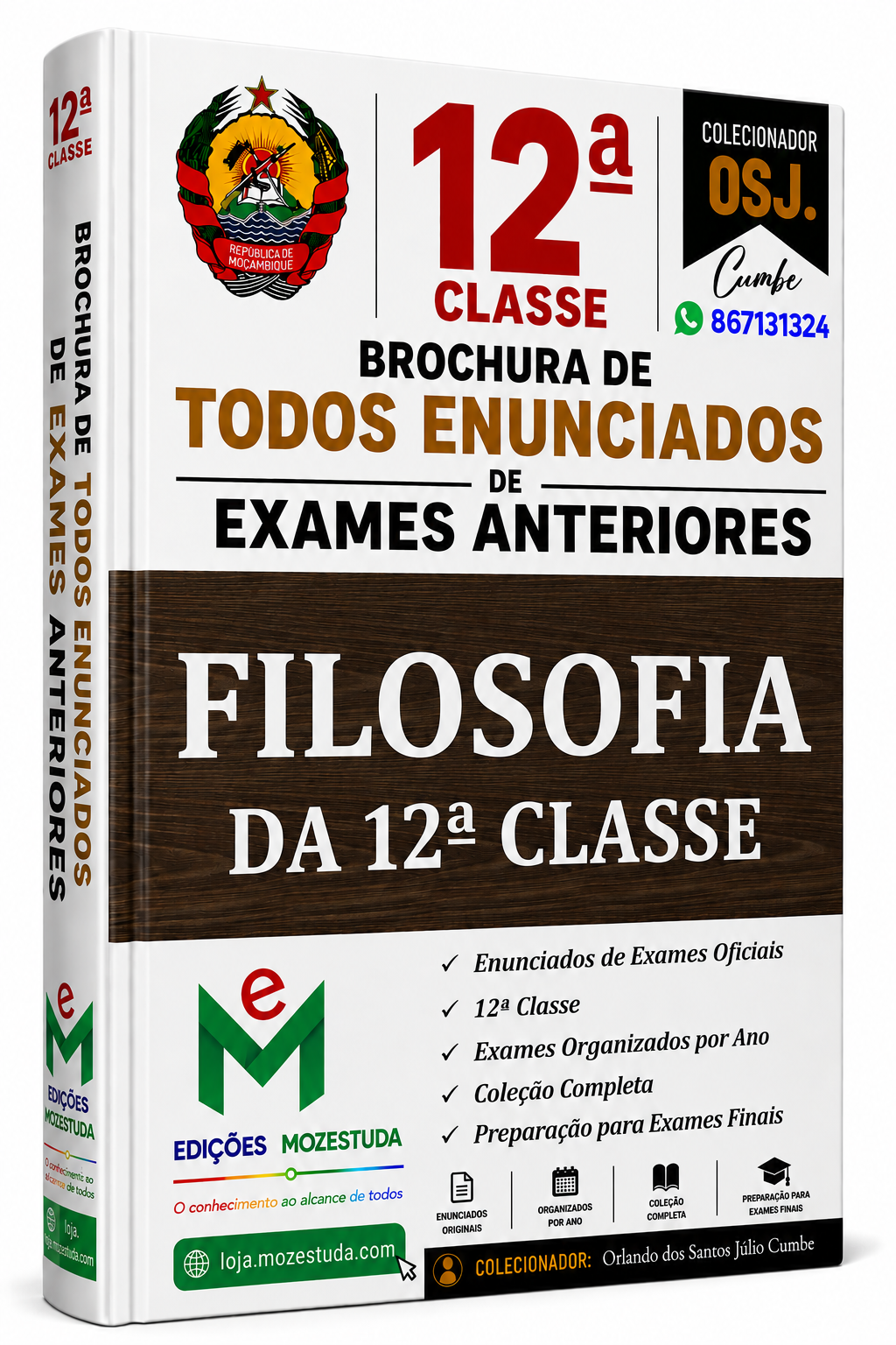 Brochura de Exames de Filosofia da 12ª classe (Todos Enunciados)