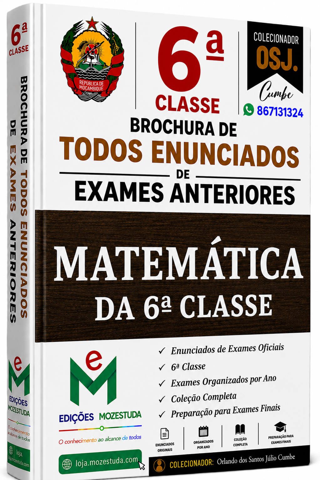 Brochura de Exames de Matemática da 6ª classe (Todos Enunciados)