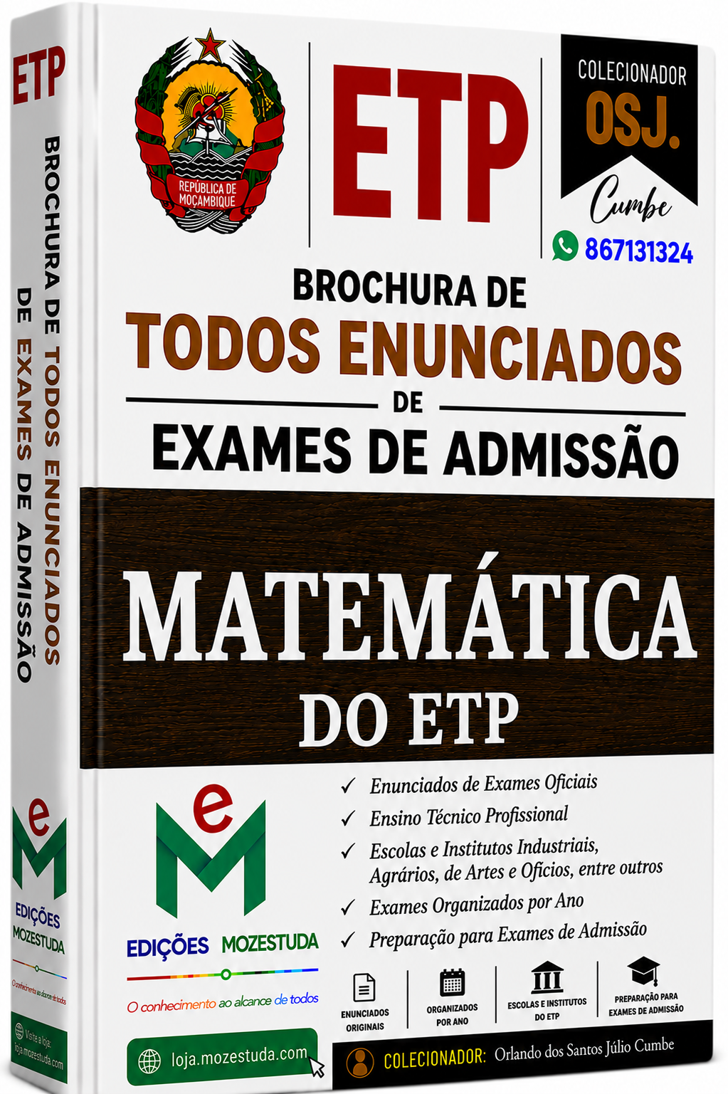Brochura de Exames de Matemática do ETP (Todos Enunciados)