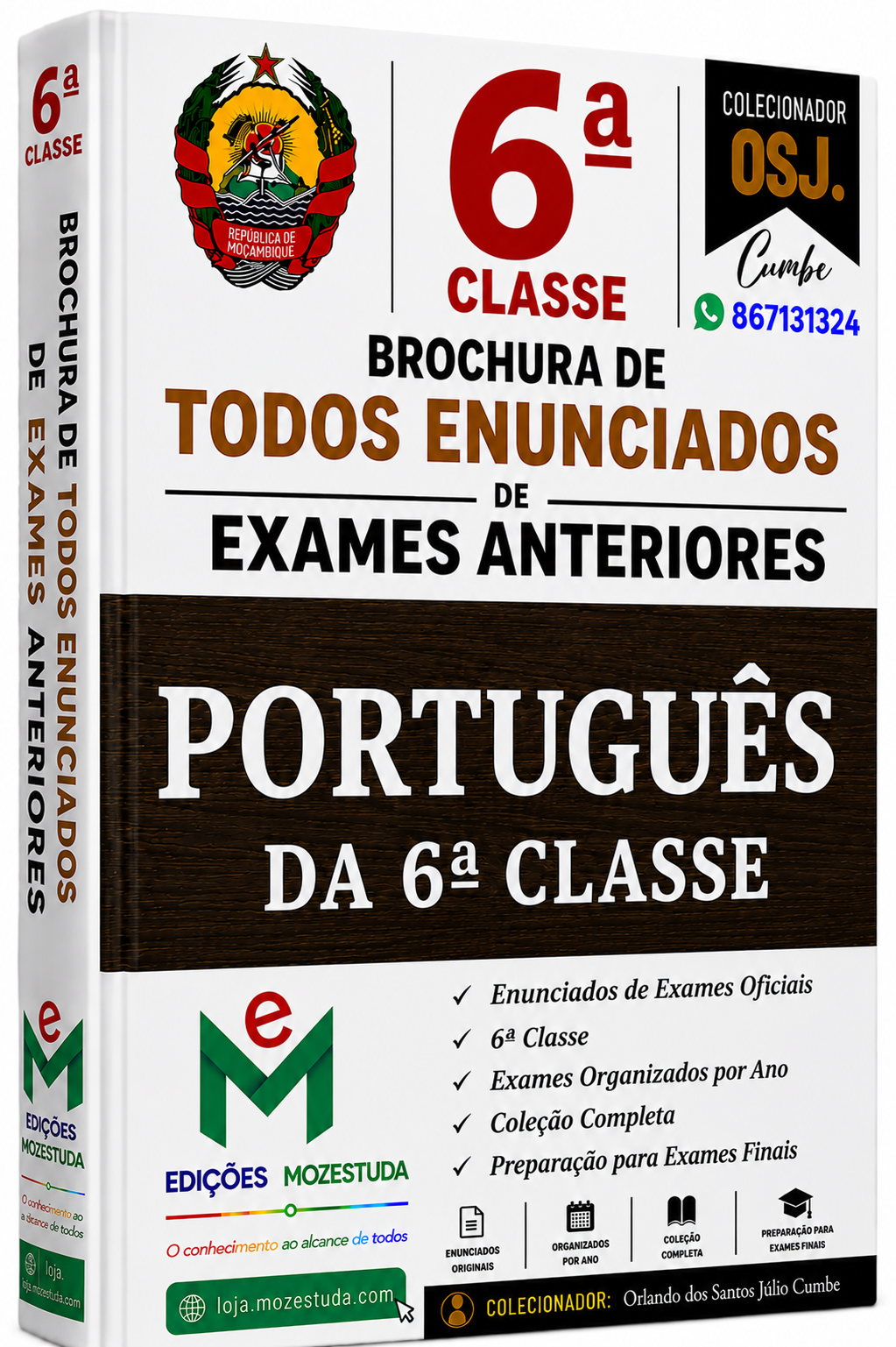 Brochura de Exames de Português da 6ª classe (Todos Enunciados)