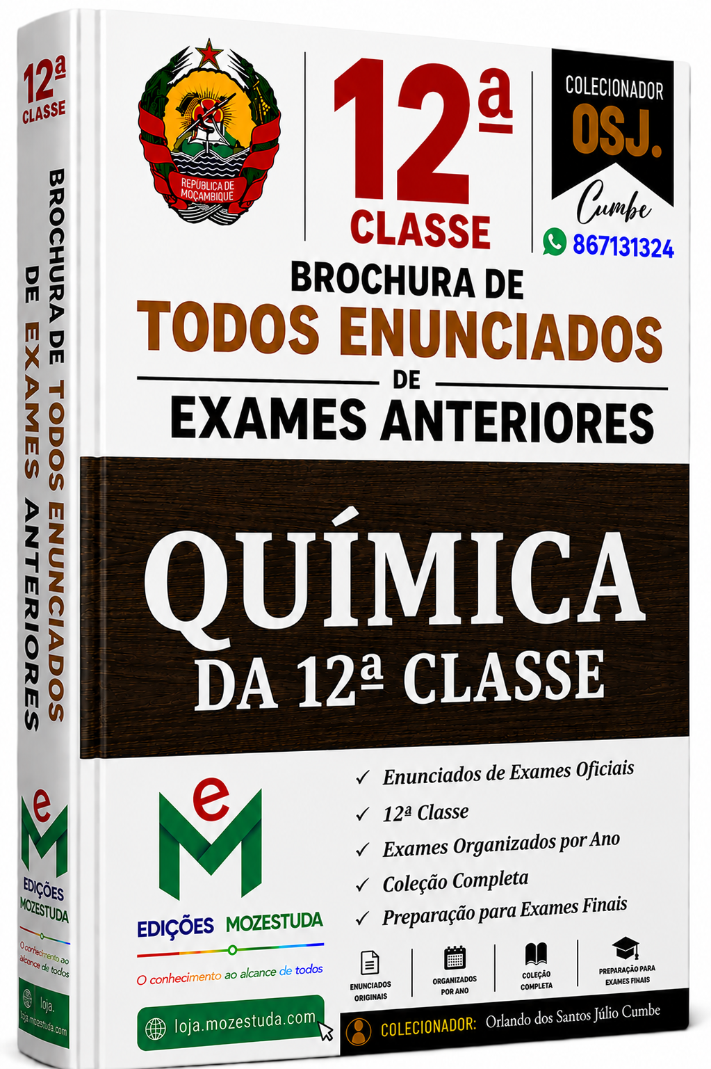 Brochura de Exames de Química da 12ª classe (Todos Enunciados)