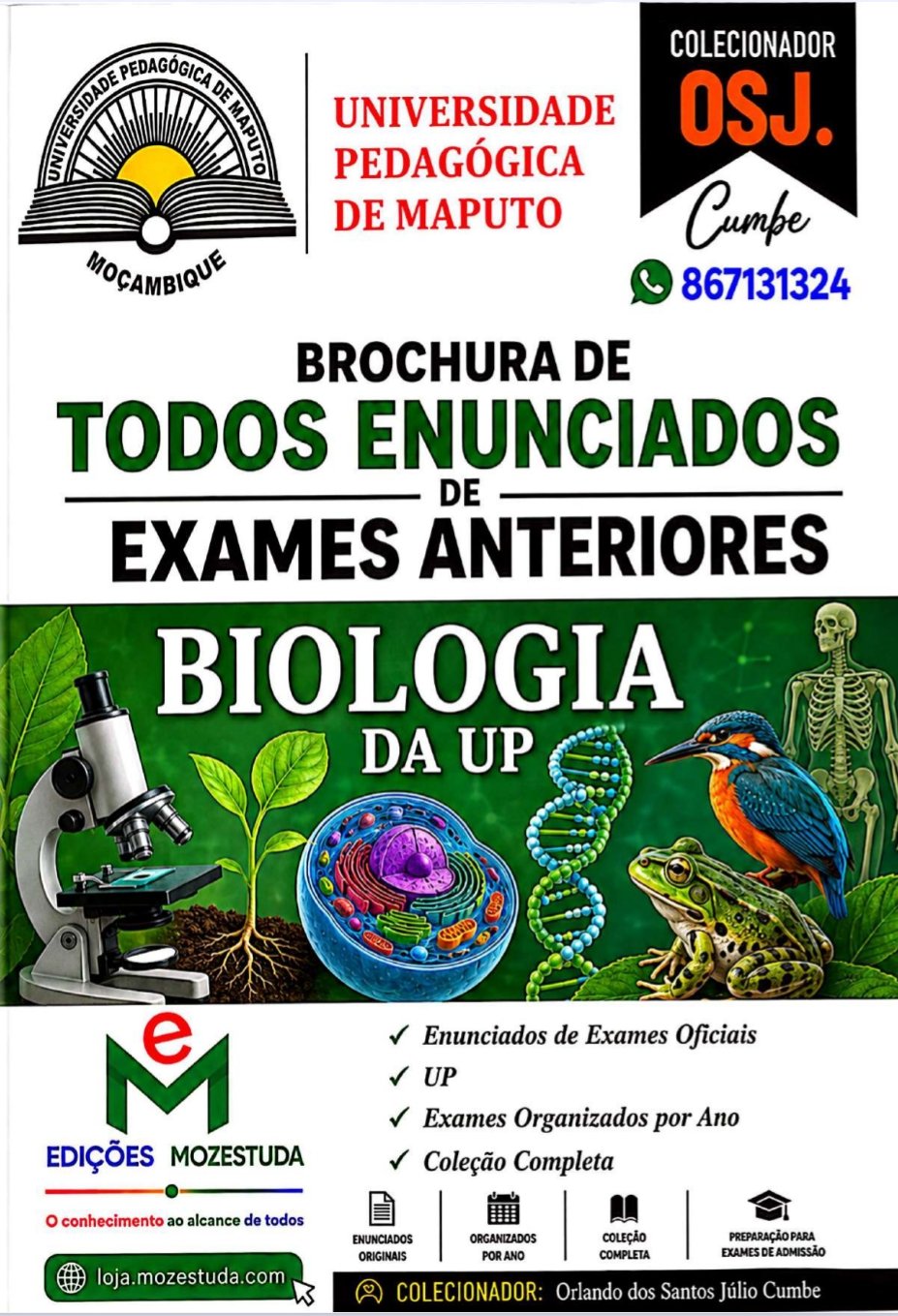 Brochura de Exames de Biologia da UP (Todos Enunciados)