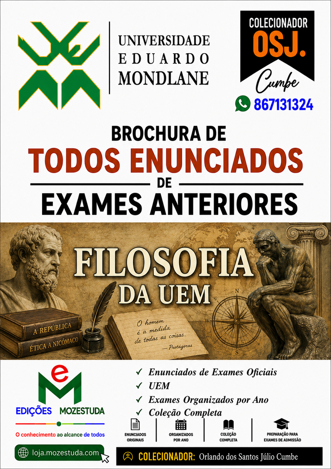 Brochura de Exames de Filosofia da UEM (Todos Enunciados)