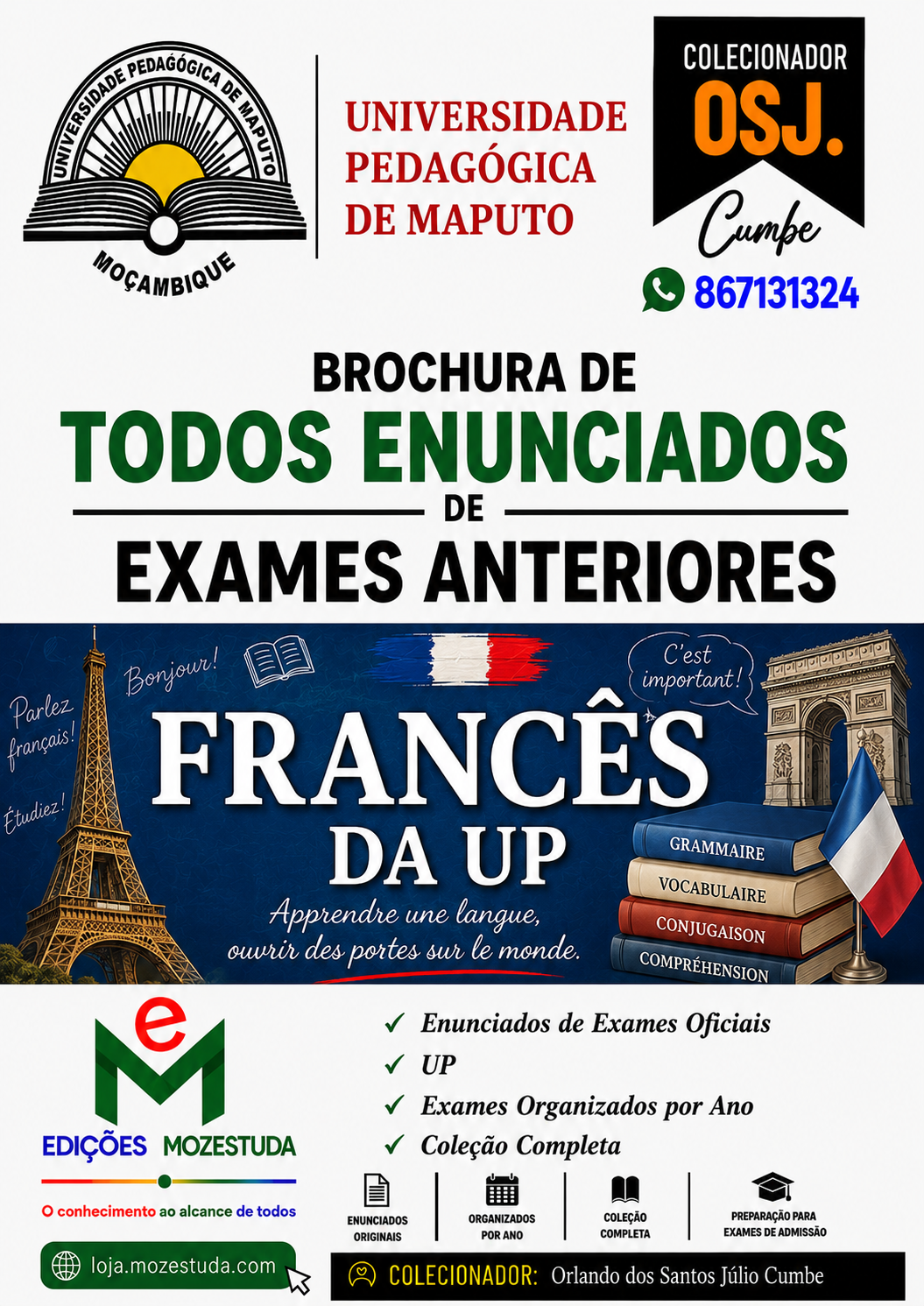 Brochura de Exames de Francês da UP (Todos Enunciados)