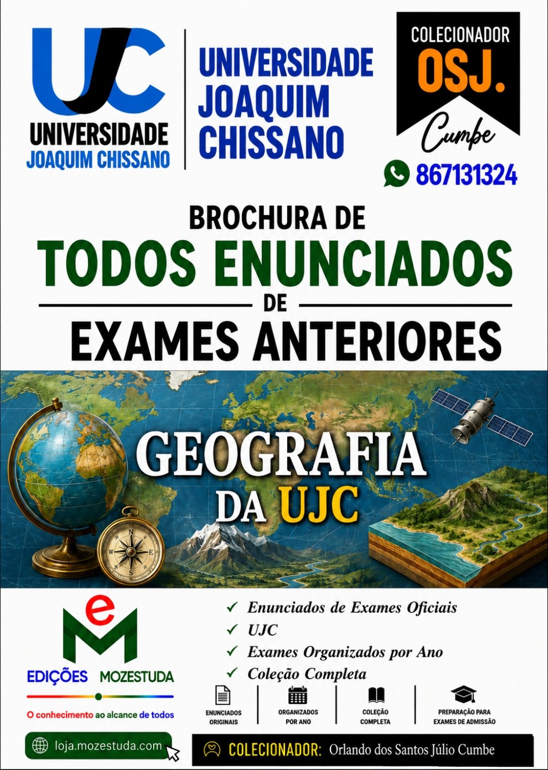 Brochura de Exames de Geografia da UJC (Todos Enunciados)