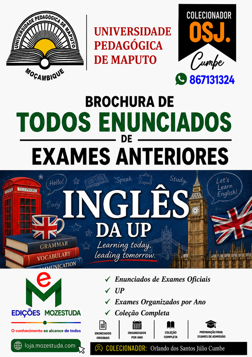Brochura de Exames de Inglês da UP (Todos Enunciados)
