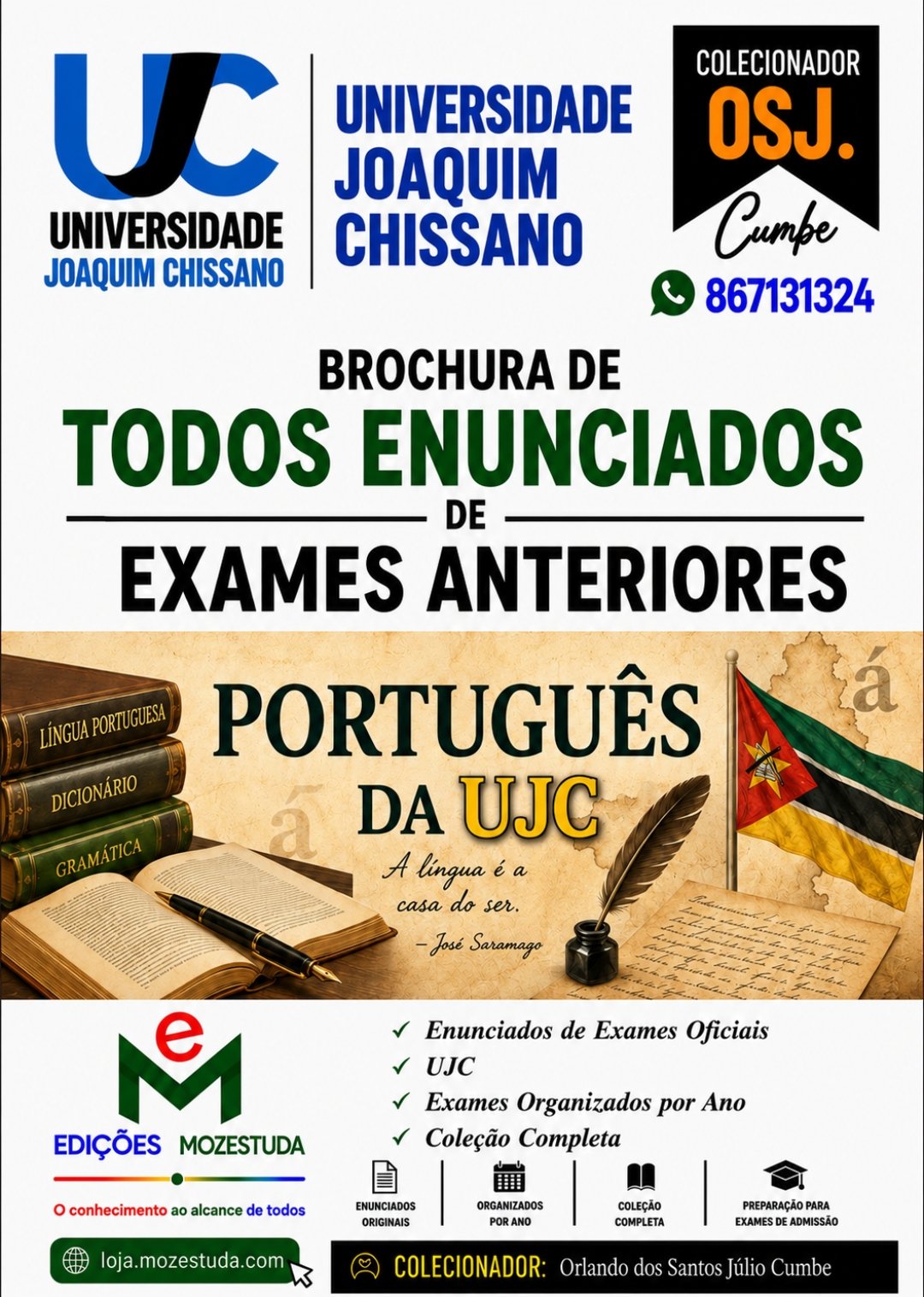 Brochura de Exames de Português da UJC (Todos Enunciados)