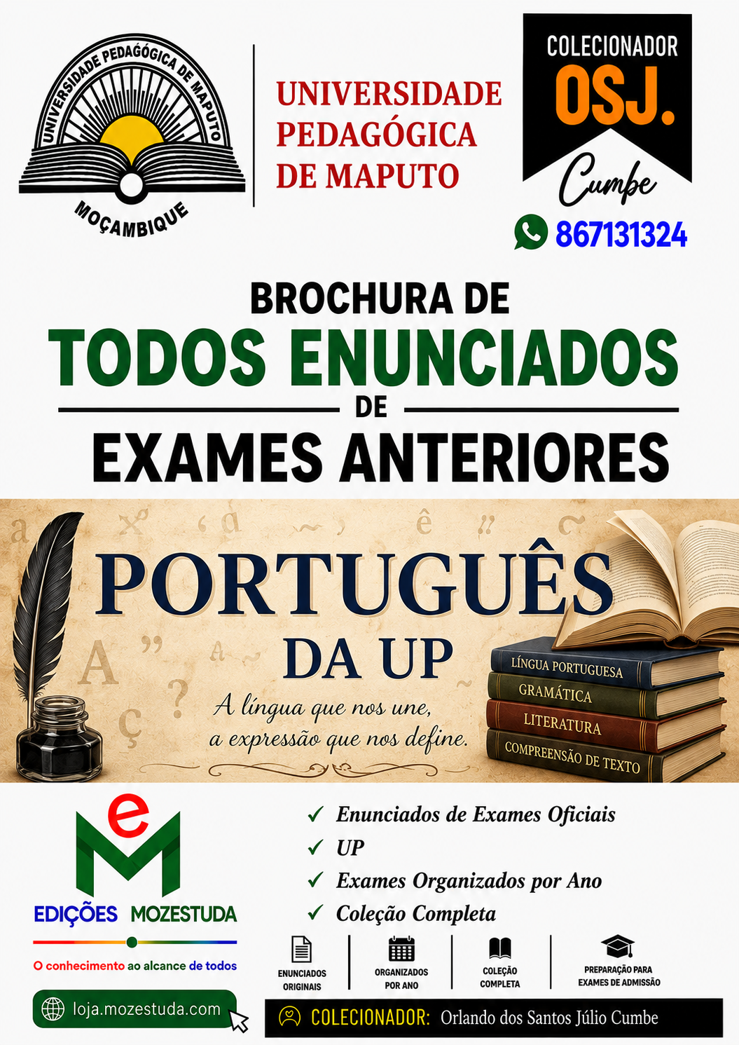 Brochura de Exames de Português da UP (Todos Enunciados)