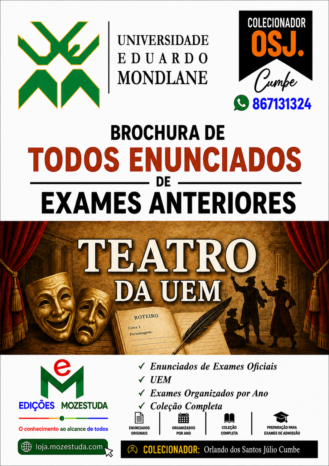 Brochura de Exames de Teatro da UEM (Todos Enunciados)