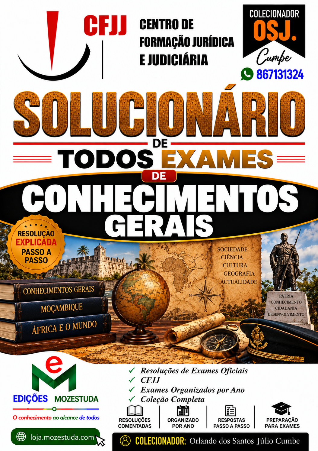 Solucionário de Exames de Cultura Geral do CFJJ em PDF (Livro de Resolução)