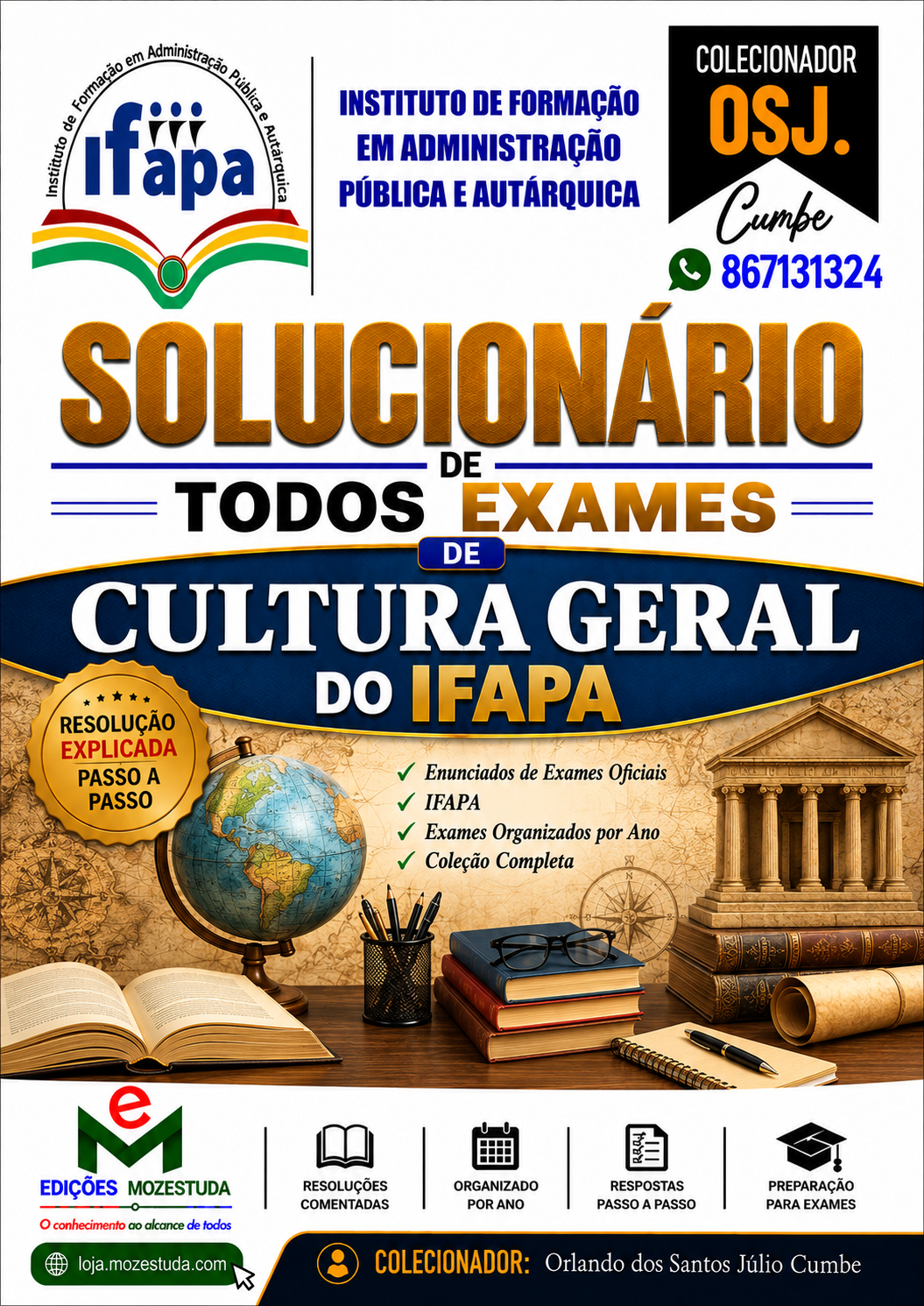 Solucionário de Exames de Cultura Geral do IFAPA em PDF (Livro Resolução)