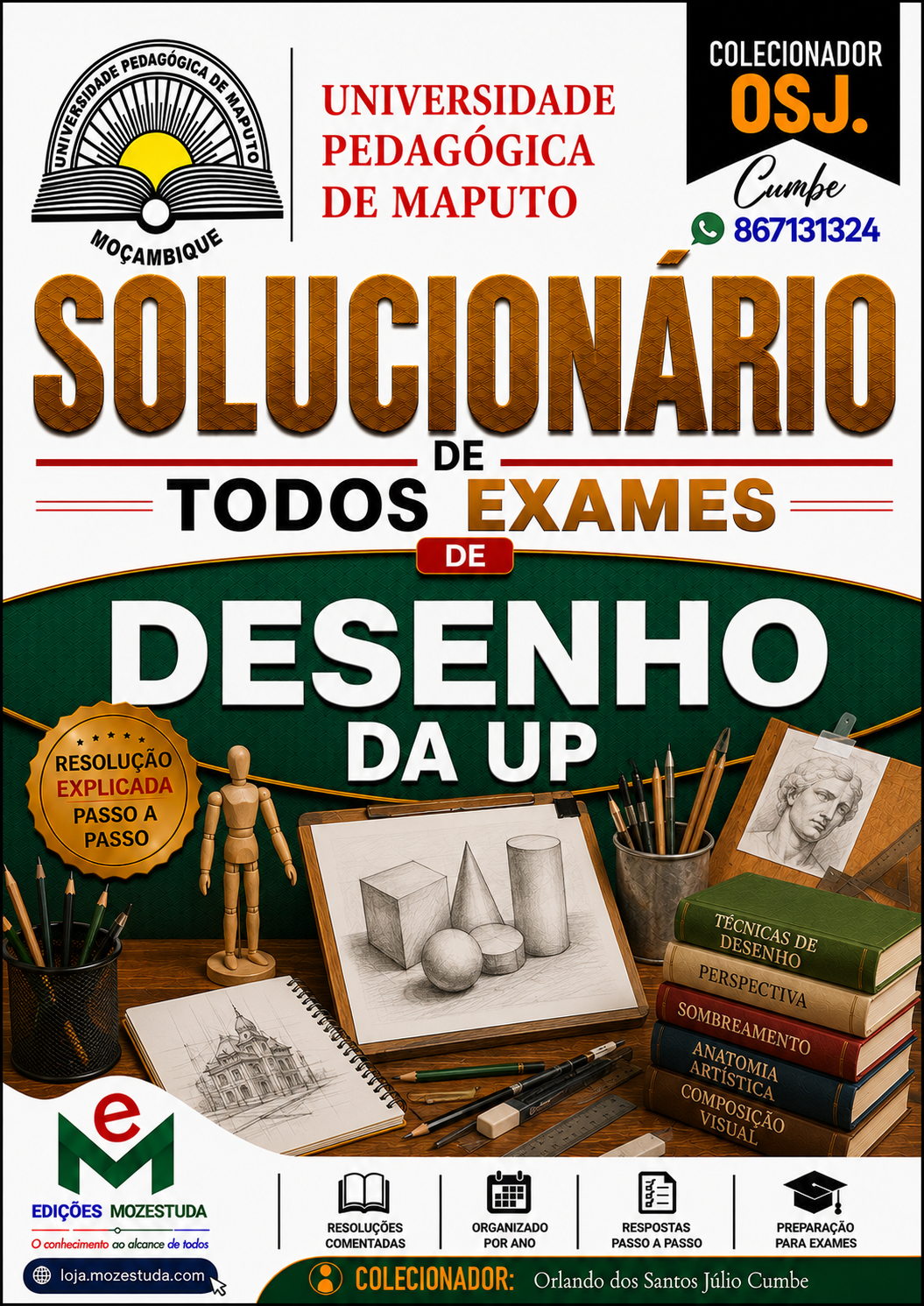 Solucionário de Exames de Desenho da UP em PDF (Livro Resolução)