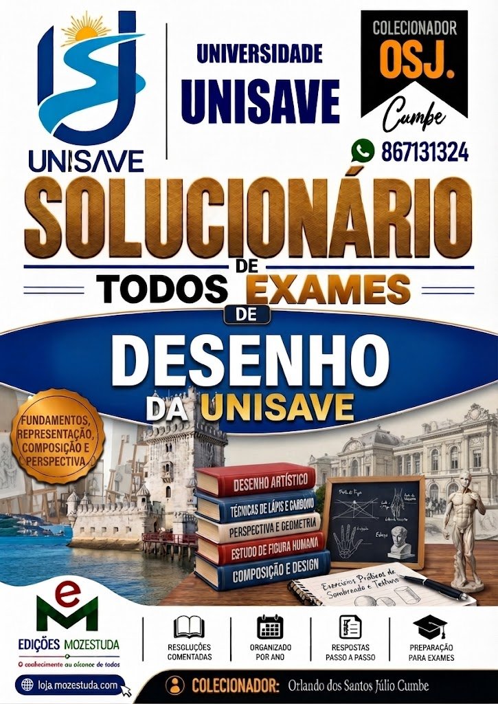 Solucionário de Exames de Desenho da UniSave em PDF (Livro Resolução)